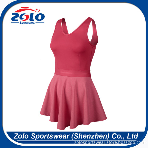 Factory latest style sports wear team tennis dress